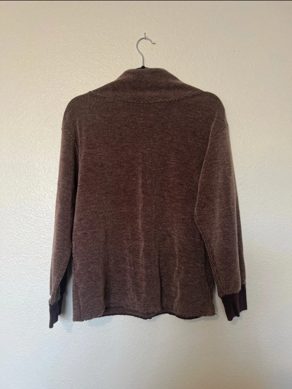 Nike Yoga Therma-FIT High Neck Cozy Fleece Tunic Top Size Small in Brown
